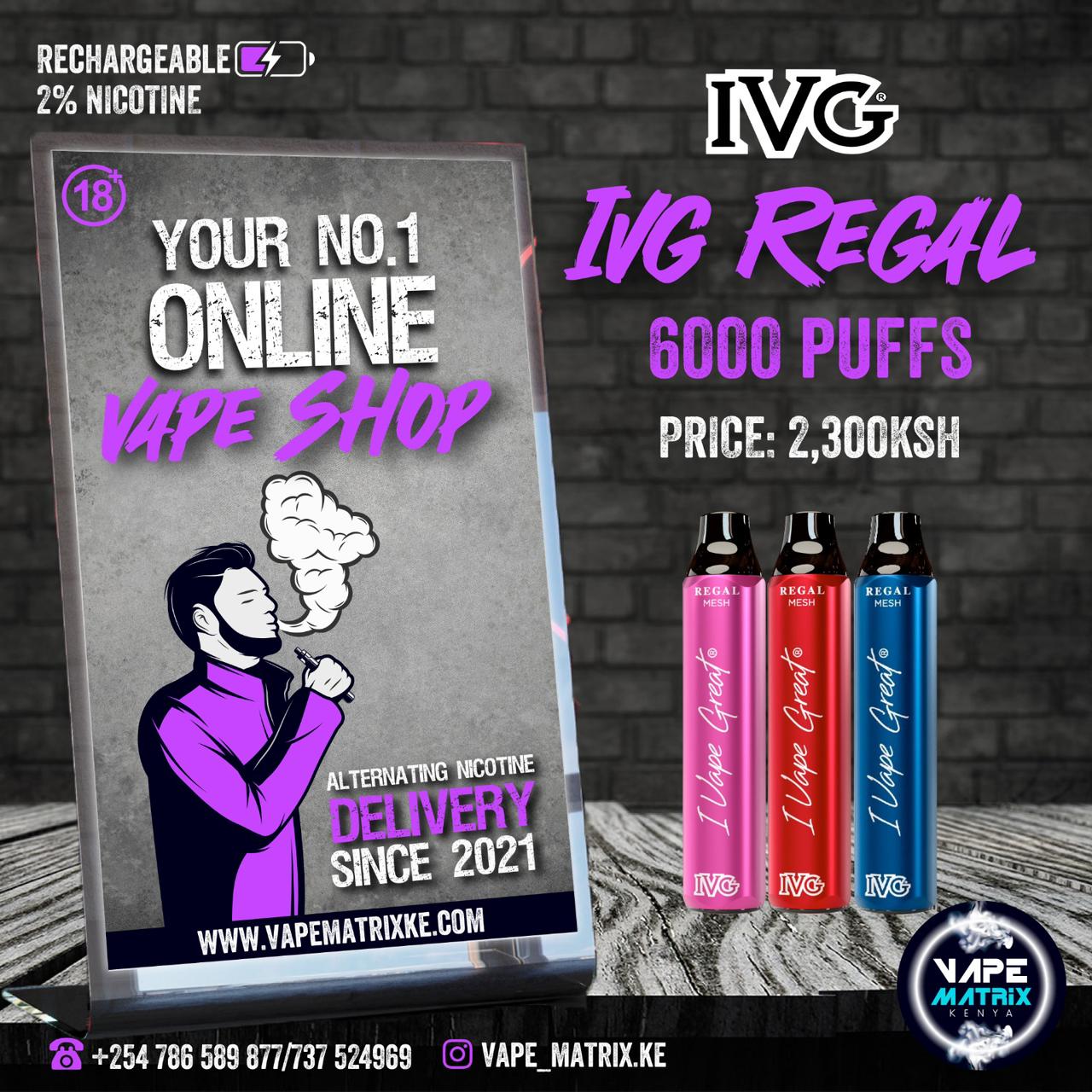 IVG REGAL 6 PUFFS 2%nic