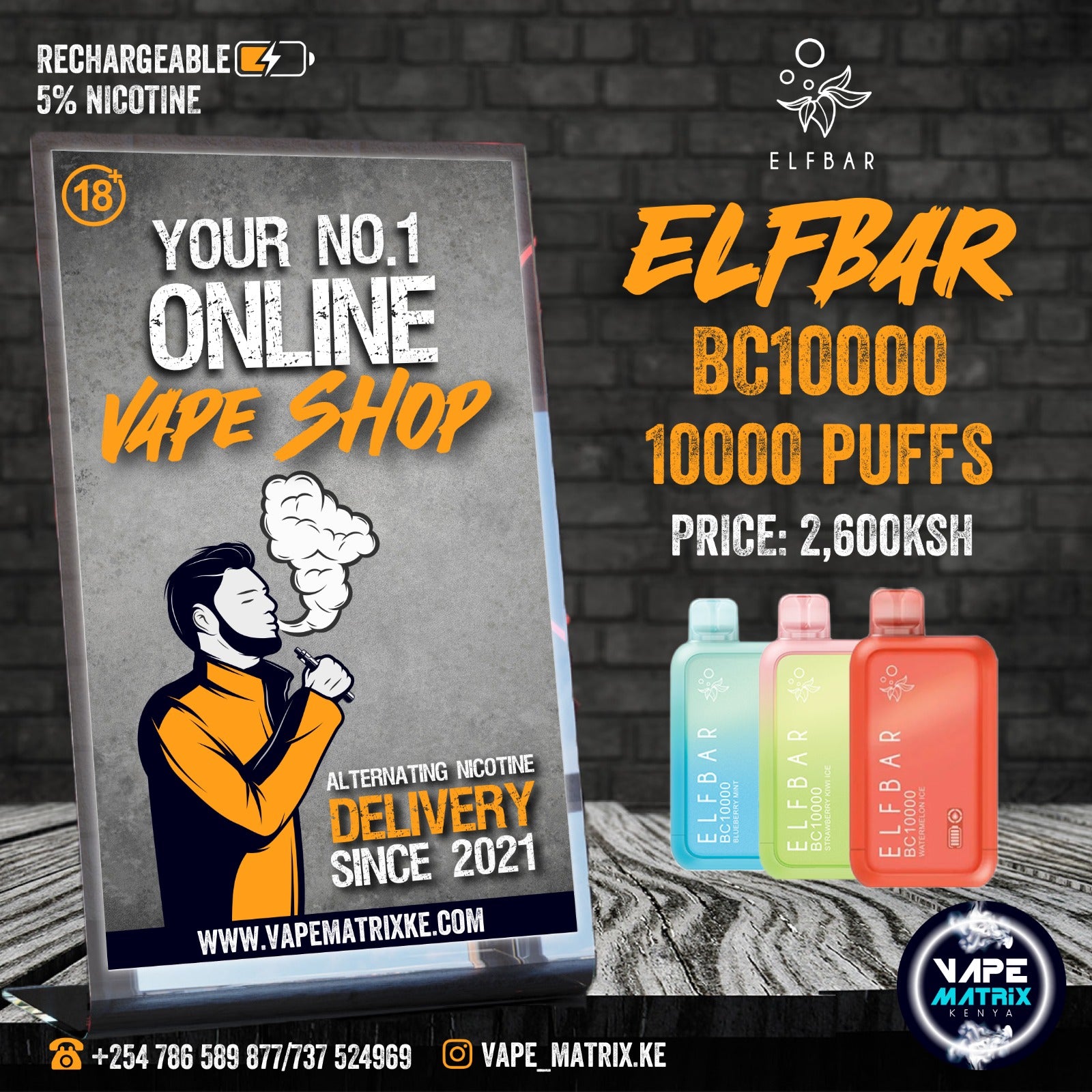 ELFBAR BC1 Vape Matrix Kenya ELFBAR BC1 Vape Matrix Kenya
