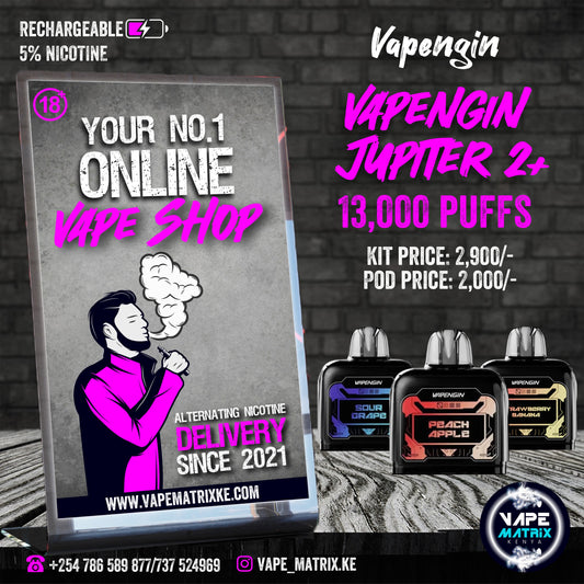 VAPENGIN JUPITER 2 PLUS 13,000 PUFFS 5% NIC