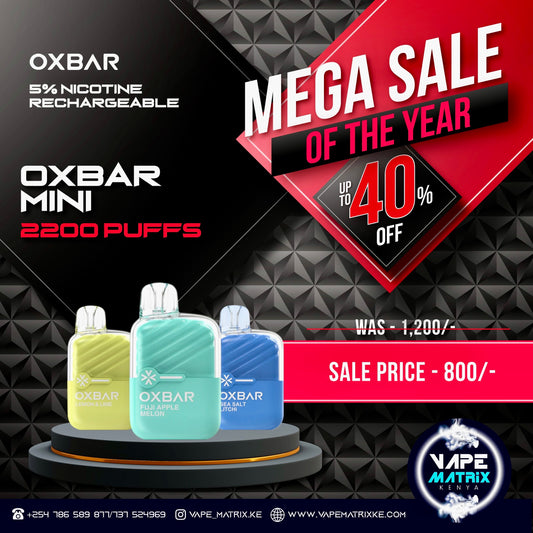 OXBAR MINI 2200 PUFFS DISPOSABLE 5% NIC