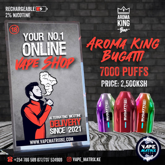 AROMA KING BUGATTI SPACESHIP 7, PUFFS 2% NIC
