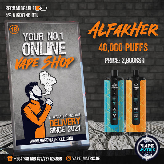 AL FAKHER CROWN BAR 40,000 PUFFS 5mg Nicotine